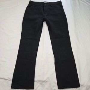 RESET Black Denim Jeans W32 L30 Straight Leg Regular Fit Grunge Goth Streetwear